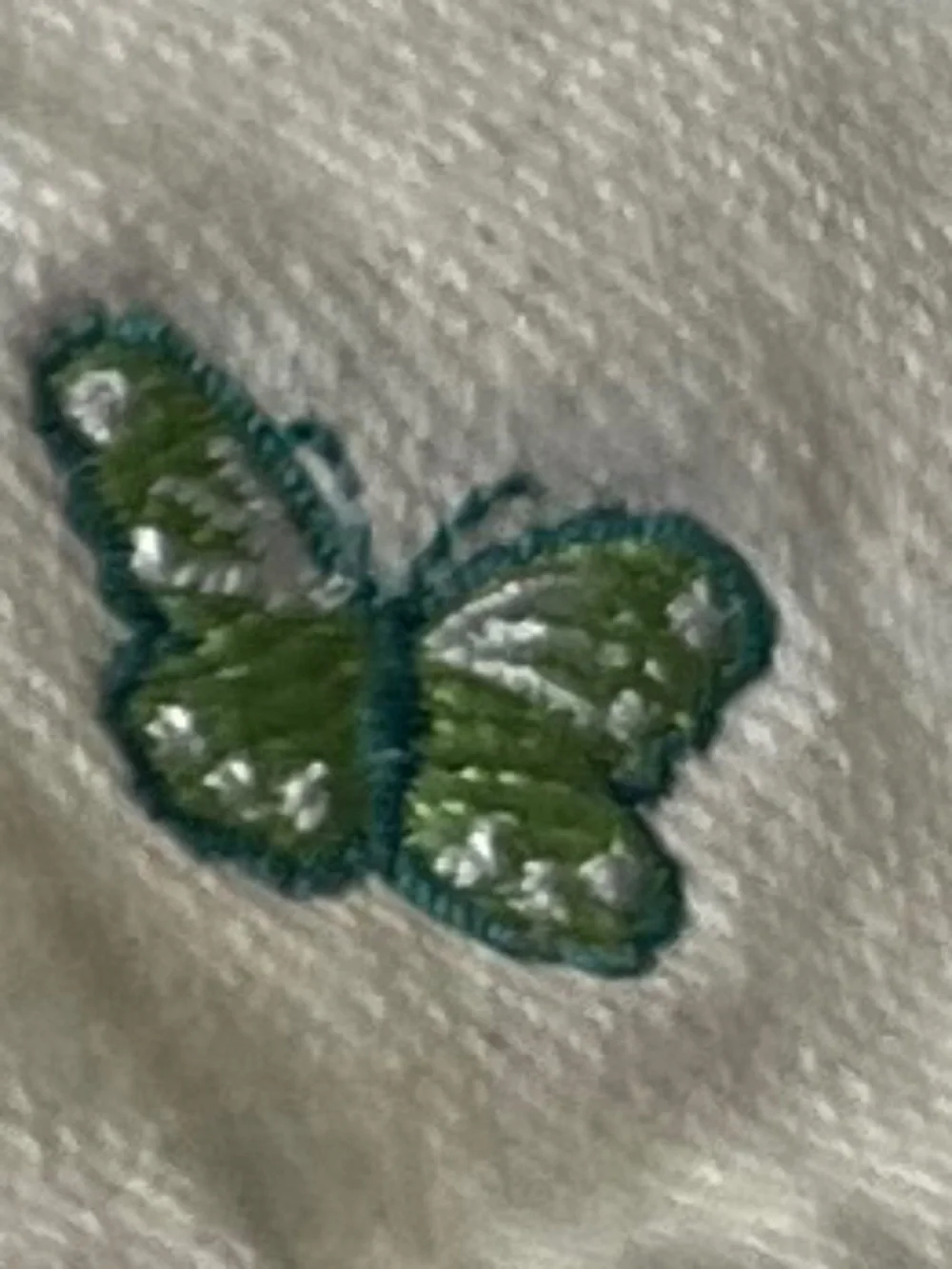 Gymboree Embroidered Butterflies White Bucket Sun Hat S/M 3-4 Years VTG